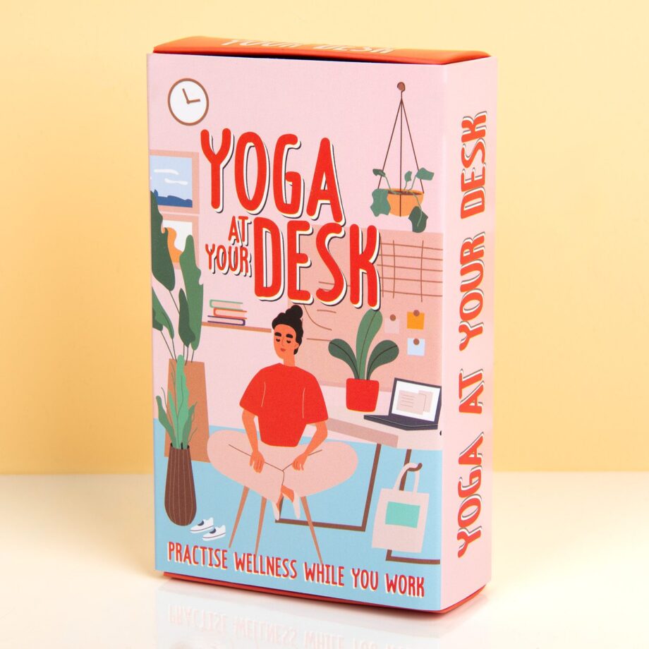 Yoga aan je bureau kaarten