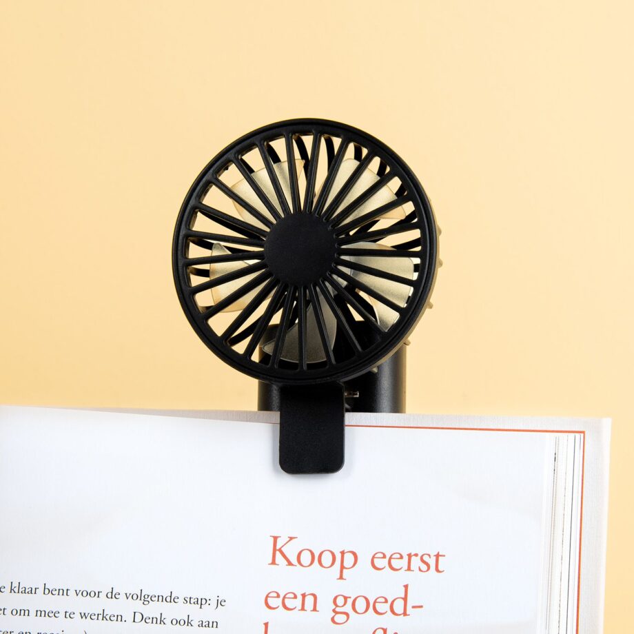 Oplaadbare ventilator met clip