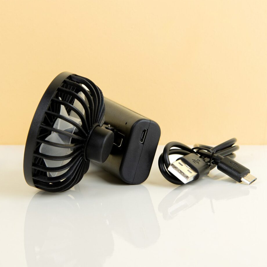 Oplaadbare ventilator met clip