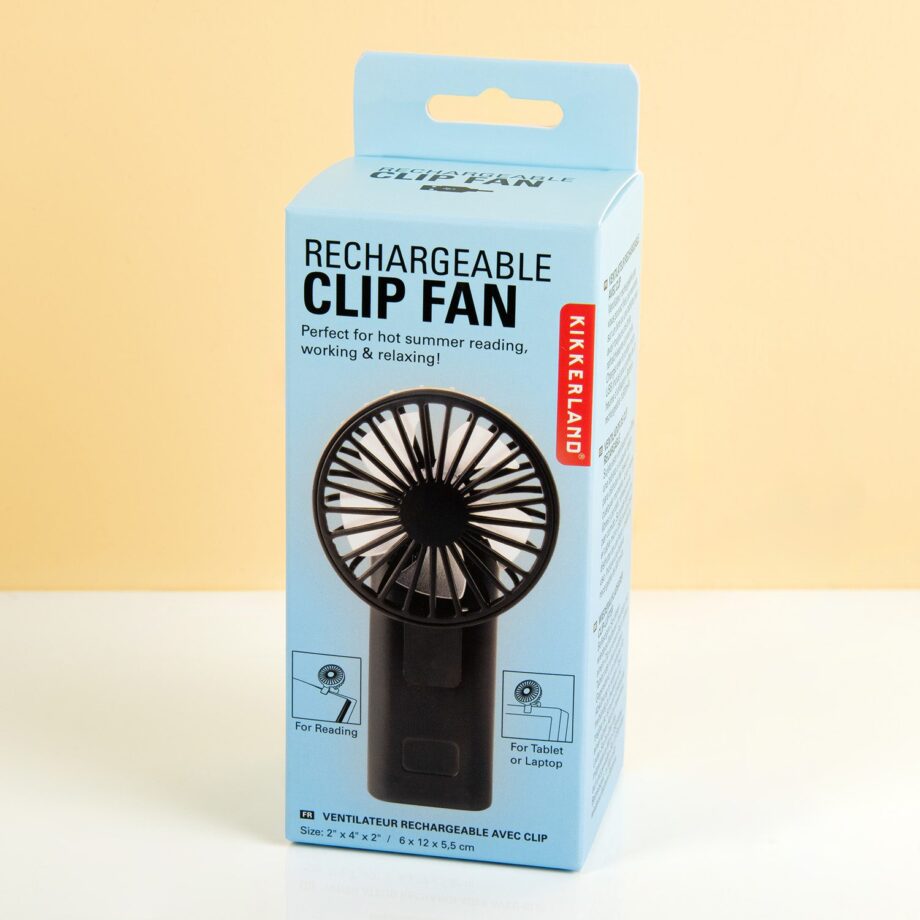 Oplaadbare ventilator met clip