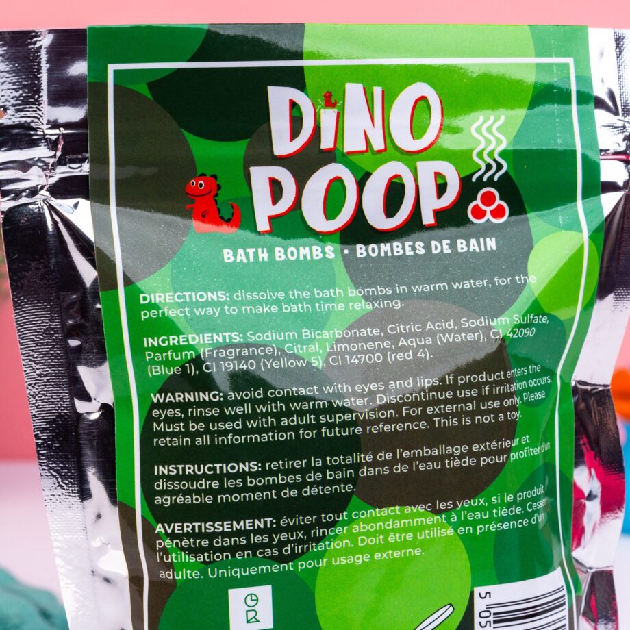 Dinopoep bruisballen