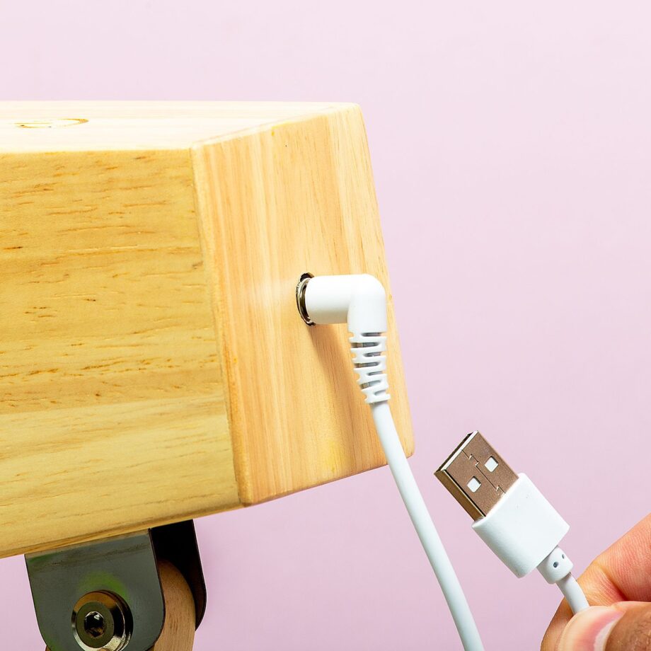 Houten tafellamp