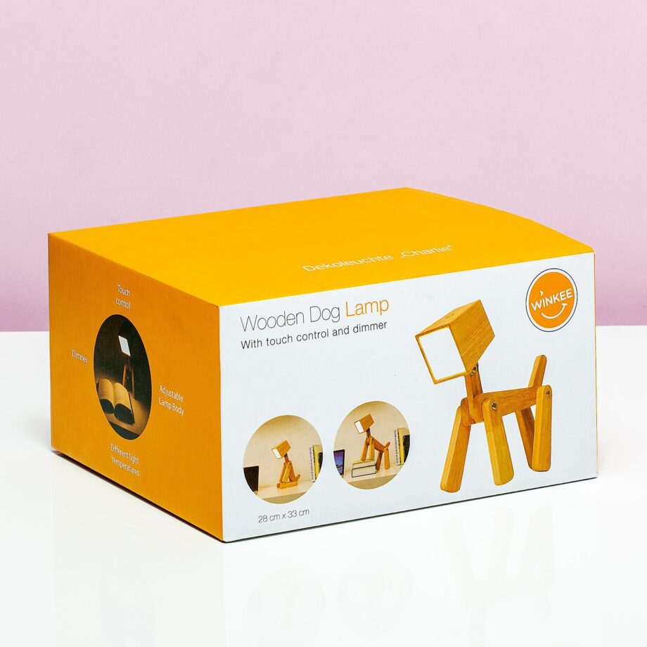 Houten tafellamp