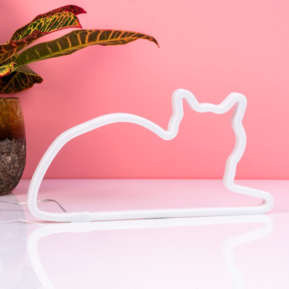 Neon kattenlamp