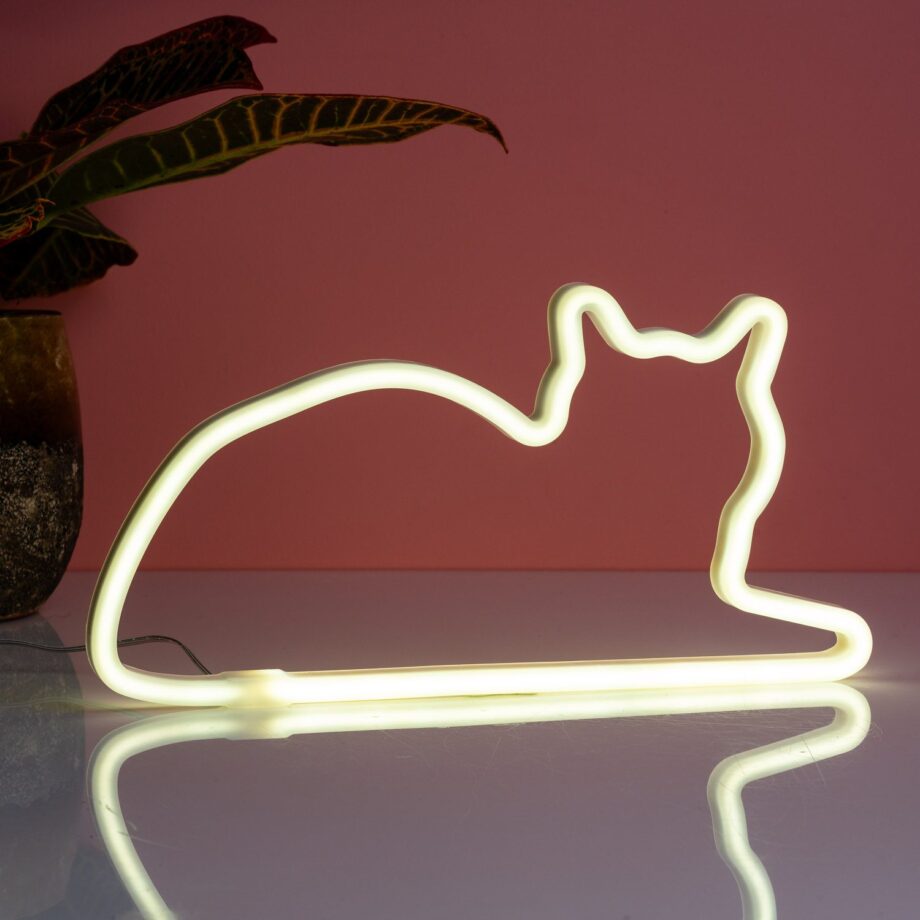 Neon kattenlamp