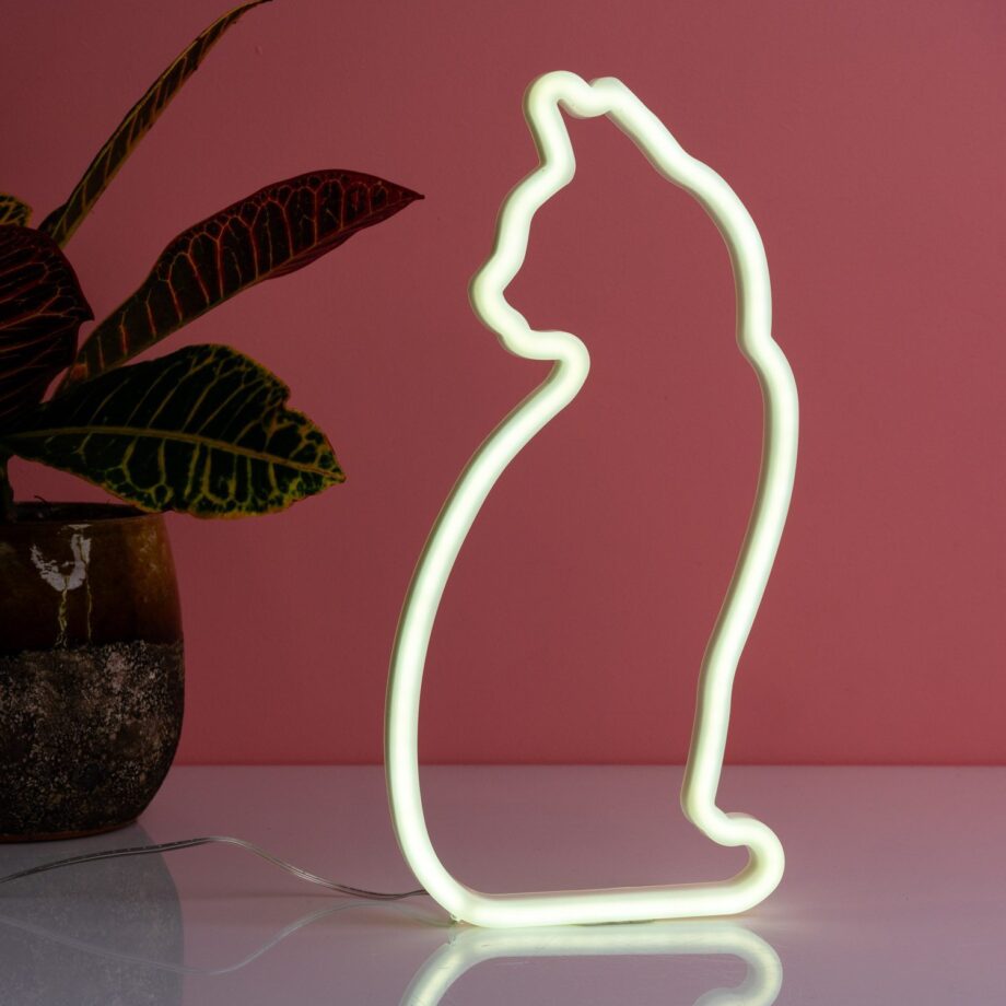 Neon kattenlamp