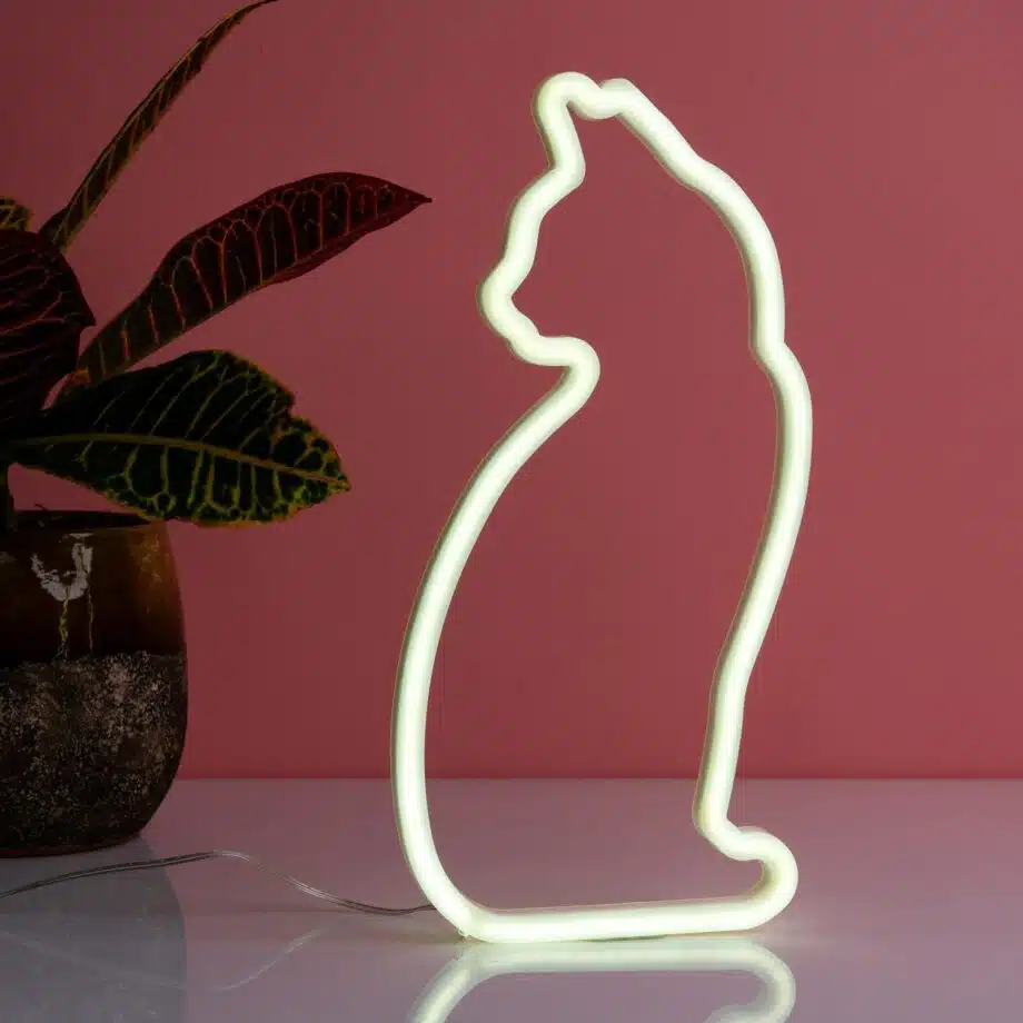 Neon kattenlamp