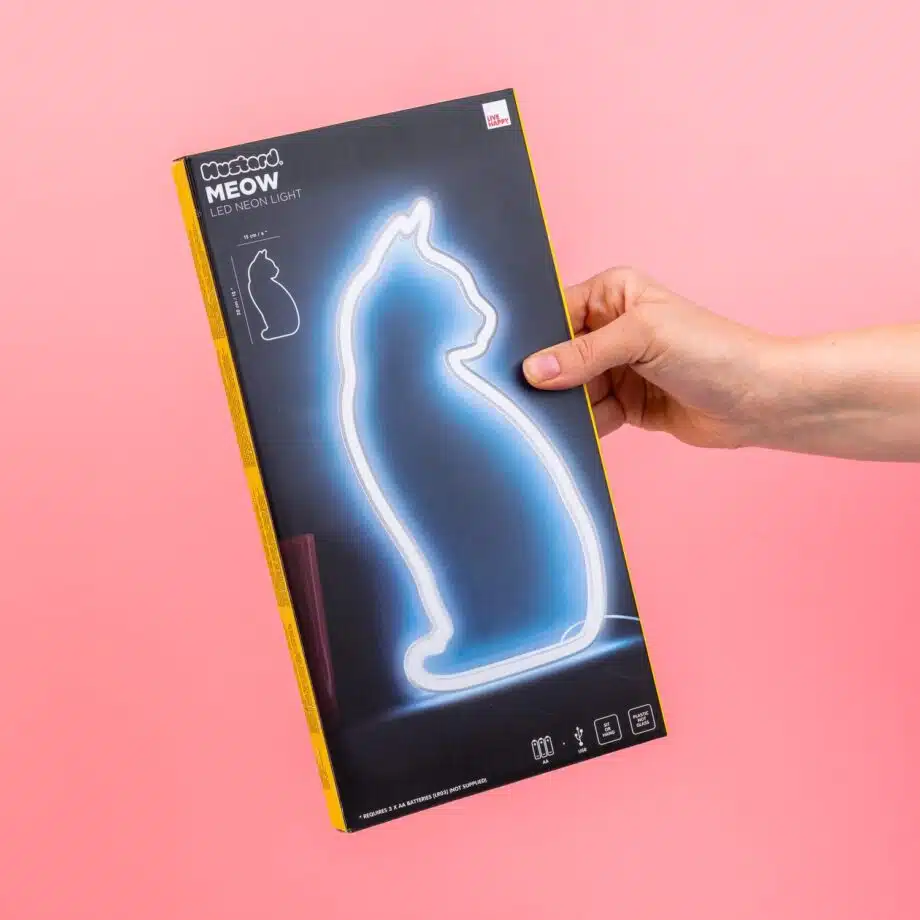 Neon kattenlamp