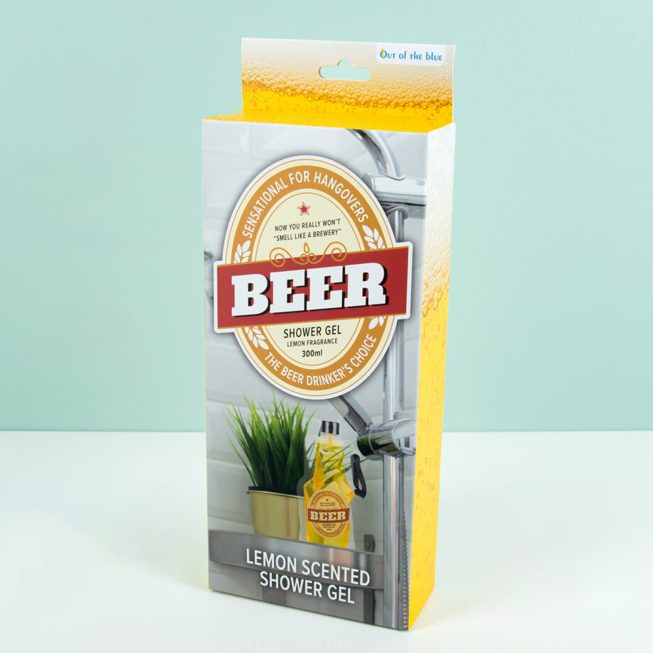 Bier douchegel met citroengeur
