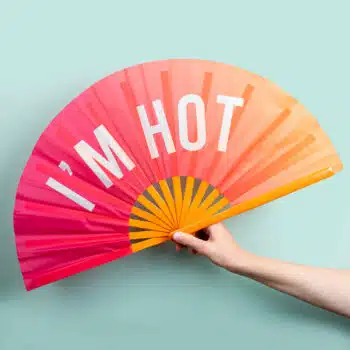 Houten waaier XXL - I'm Hot