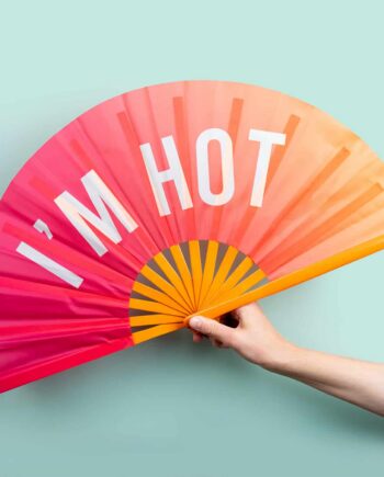 Houten waaier XXL - I'm Hot
