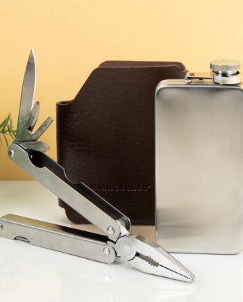 Heupflacon en multitool set
