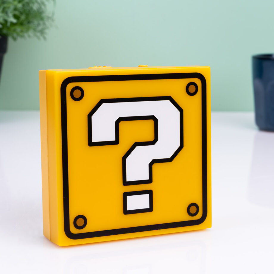 Super Mario Question Block muurlamp