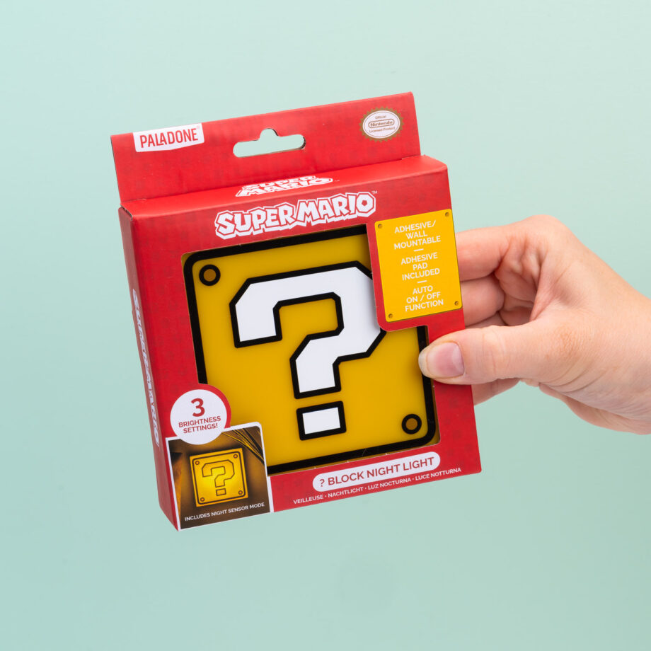 Super Mario Question Block muurlamp