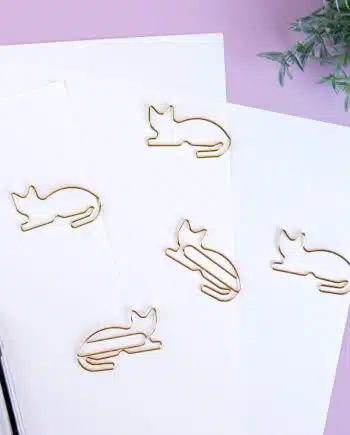Huisdier paperclips (set van 5) - Kat