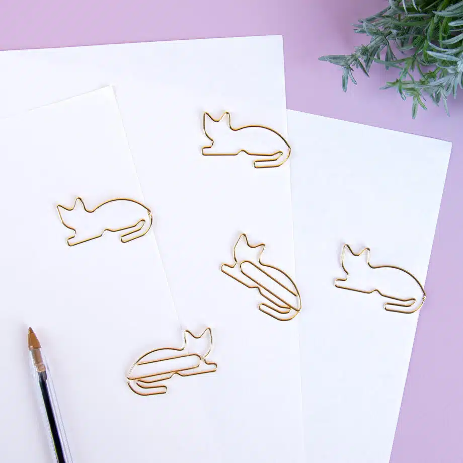 Huisdier paperclips (set van 5)