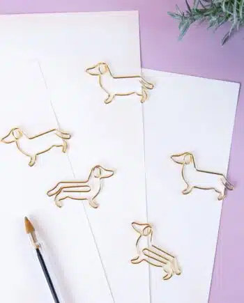 Huisdier paperclips (set van 5) - Hond