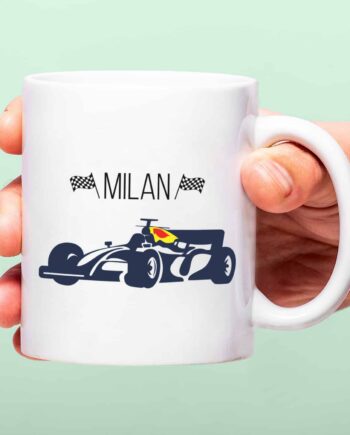 Gepersonaliseerde Formule 1 mok met naam
