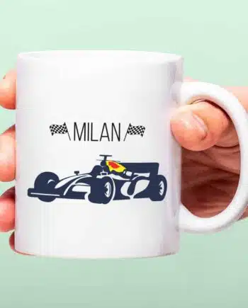 Gepersonaliseerde Formule 1 mok met naam