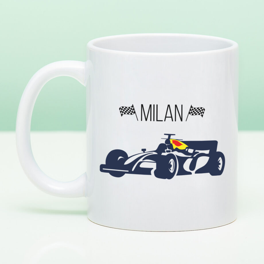 Gepersonaliseerde Formule 1 mok met naam