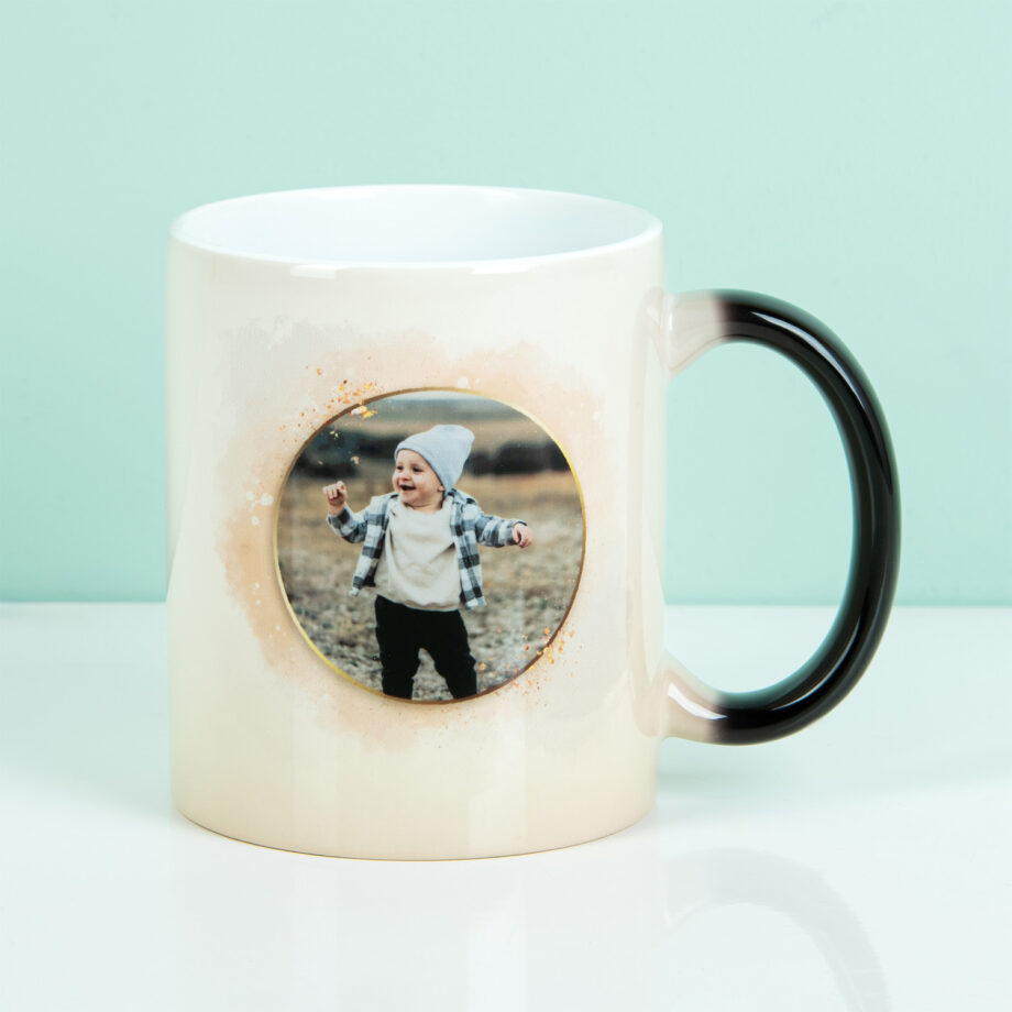 Gepersonaliseerde warmtegevoelige mok met foto