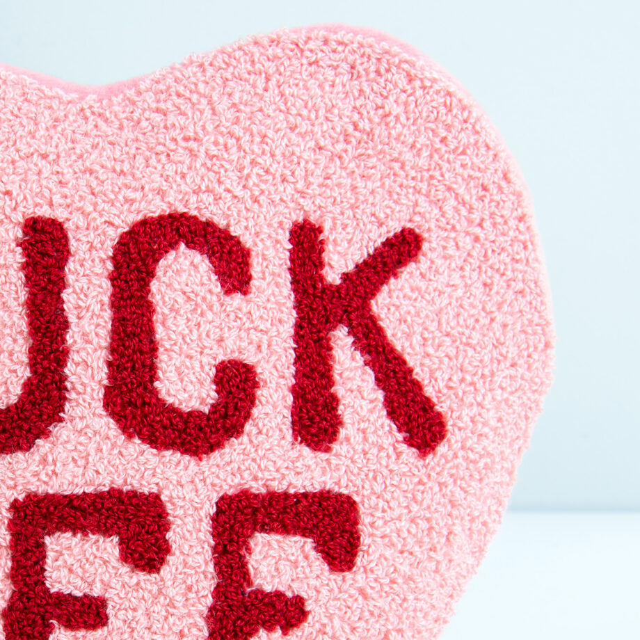 Fuck Off hart warmtekussen