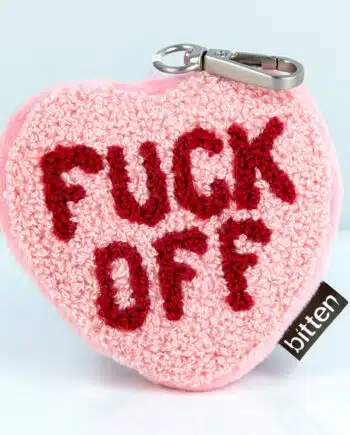 Fuck Off hart sleutelhanger