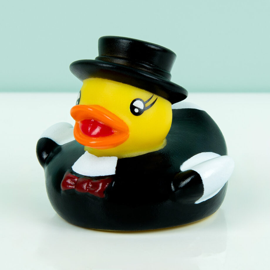 Bruid en bruidegom badeendjes (set van 2)