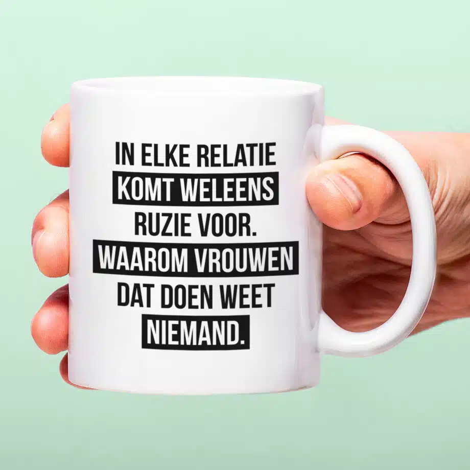 Mok In elke relatie komt ruzie voor