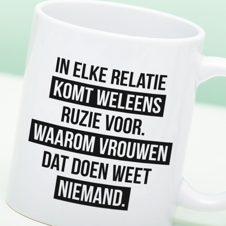 Mok In elke relatie komt ruzie voor