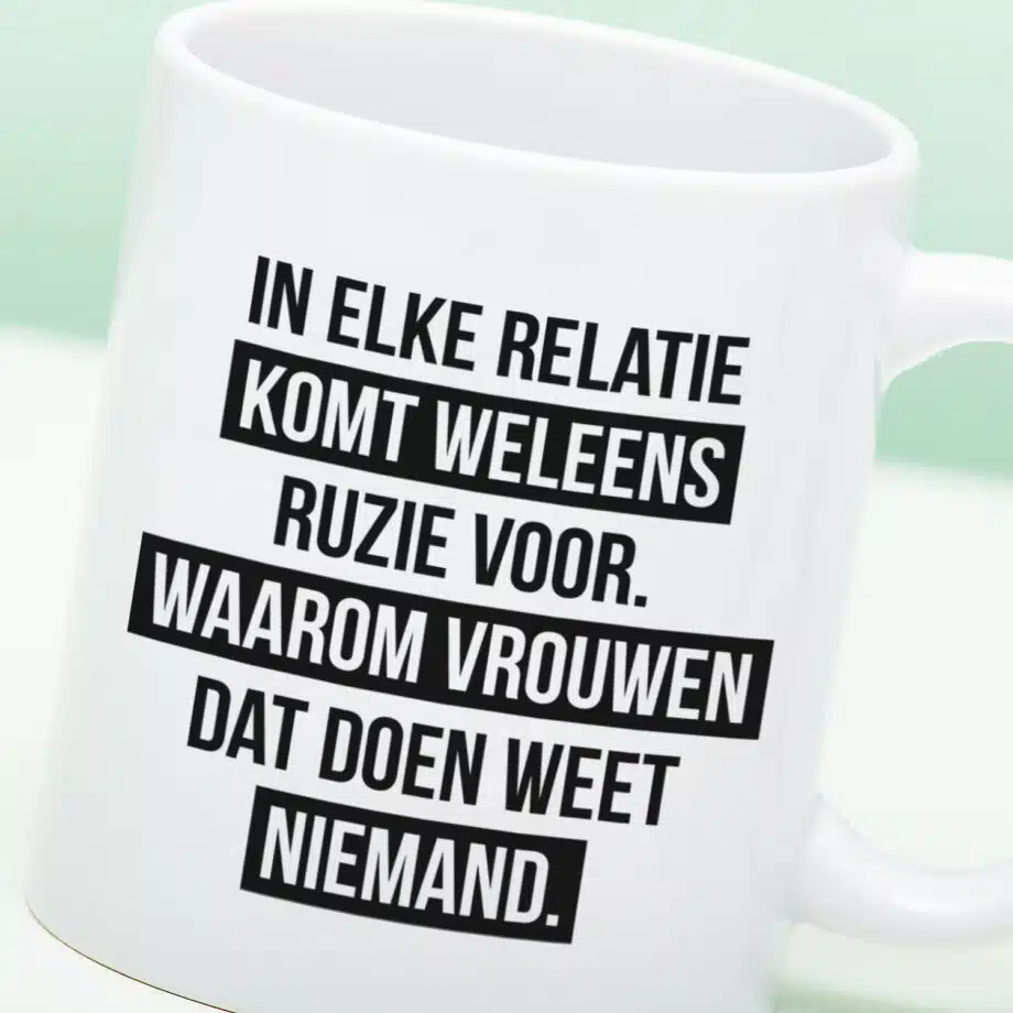 Mok In elke relatie komt ruzie voor