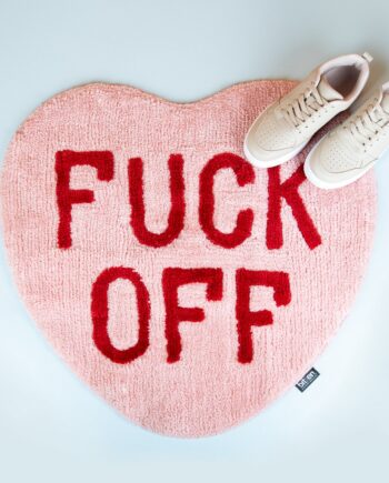 Fuck Off hart vloerkleedje