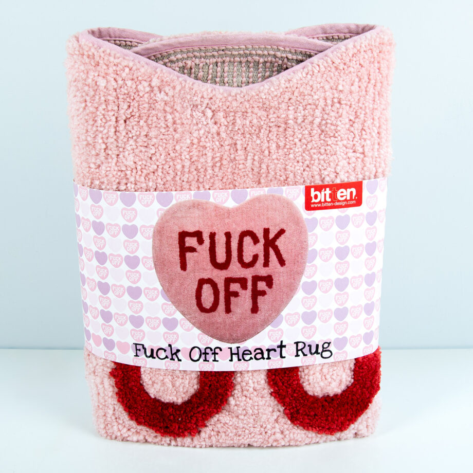 Fuck Off hart vloerkleedje