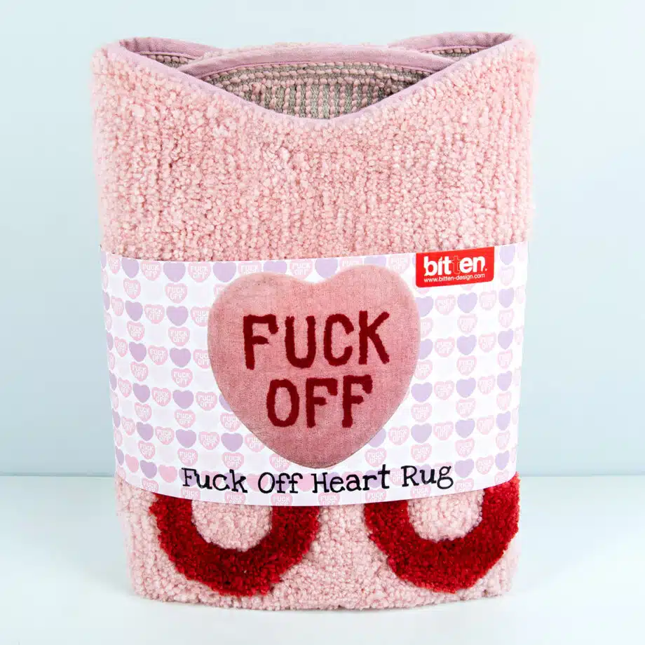 Fuck Off hart vloerkleedje