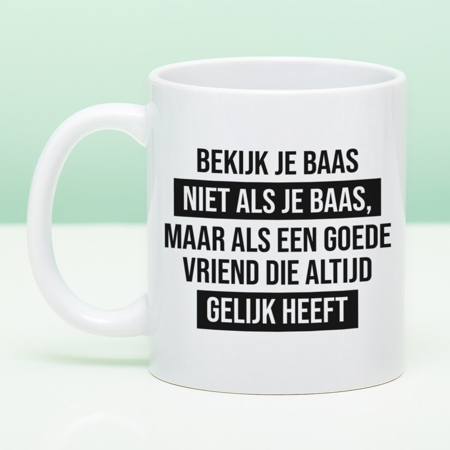 Mok Bekijk je baas niet als je baas