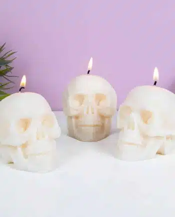 Schedel kaarsen (set van 3)