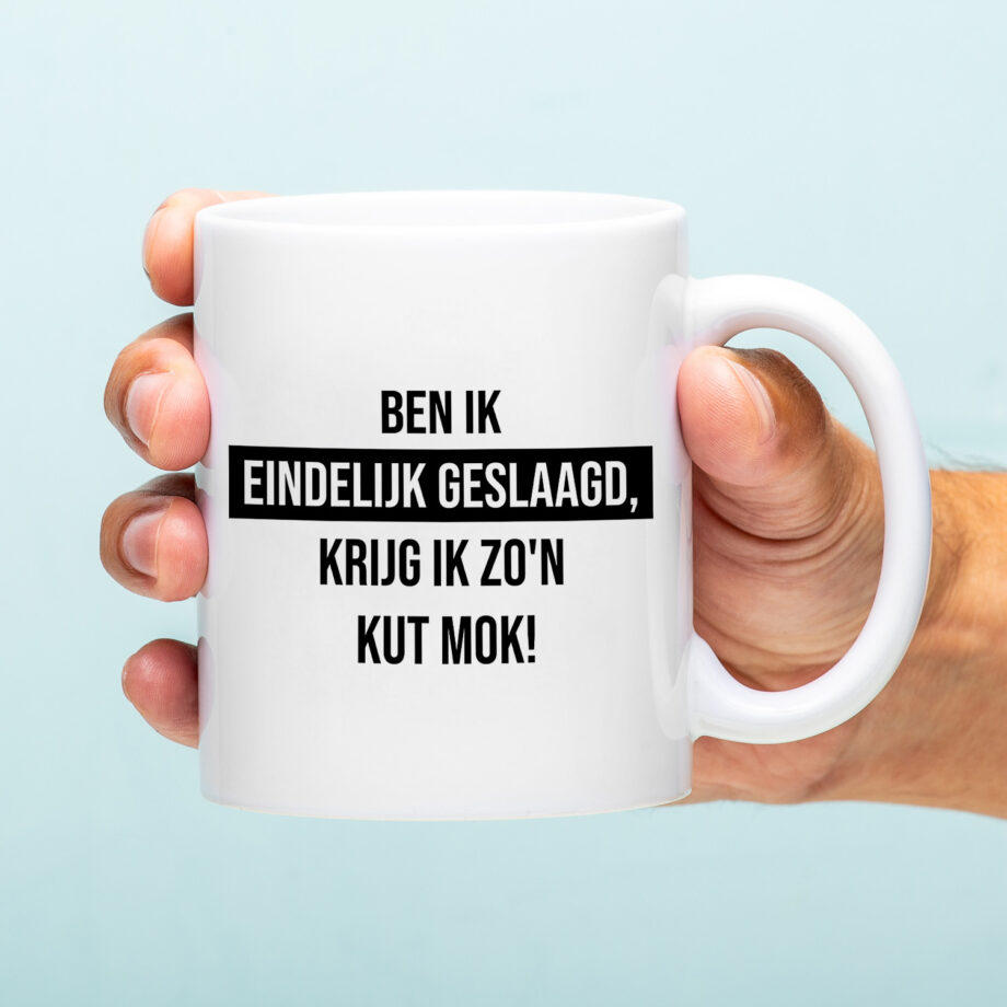 Mok Ben ik eindelijk geslaagd