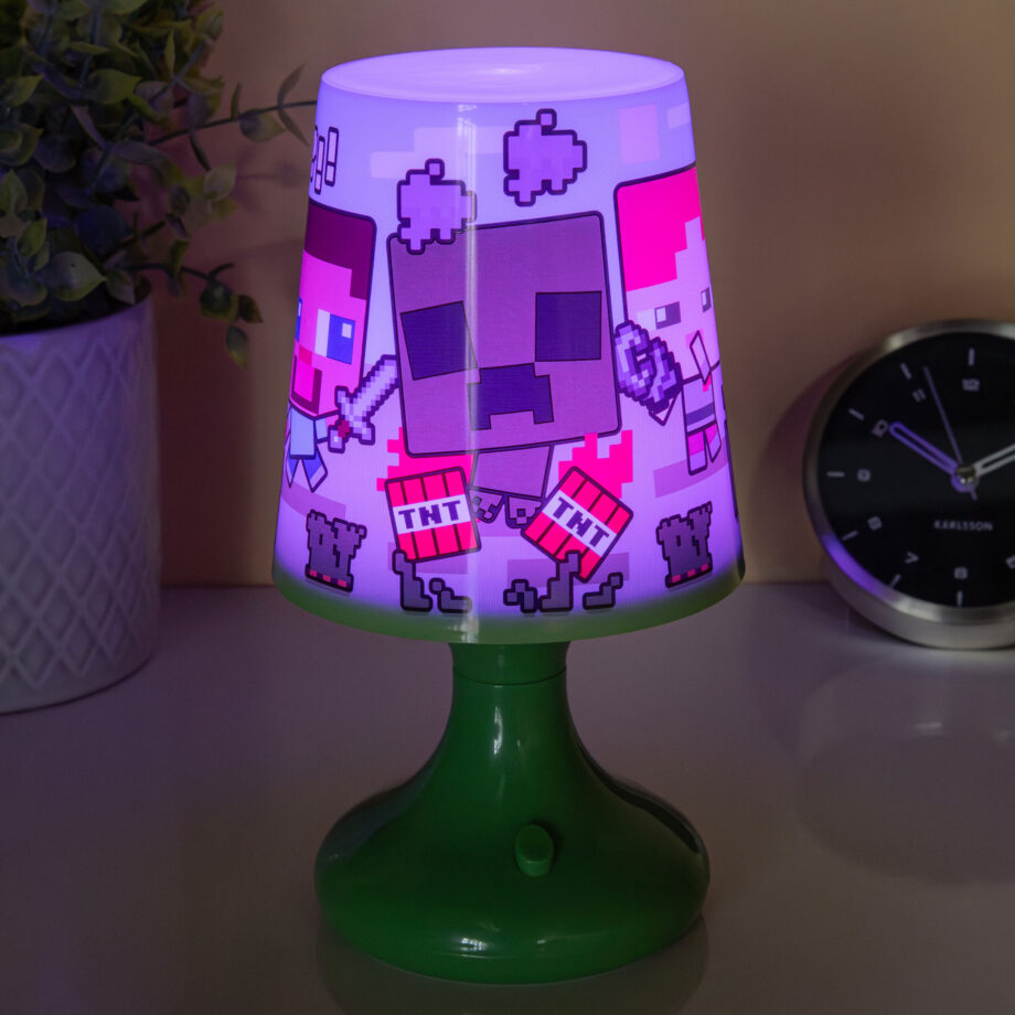 Minecraft USB schemerlamp