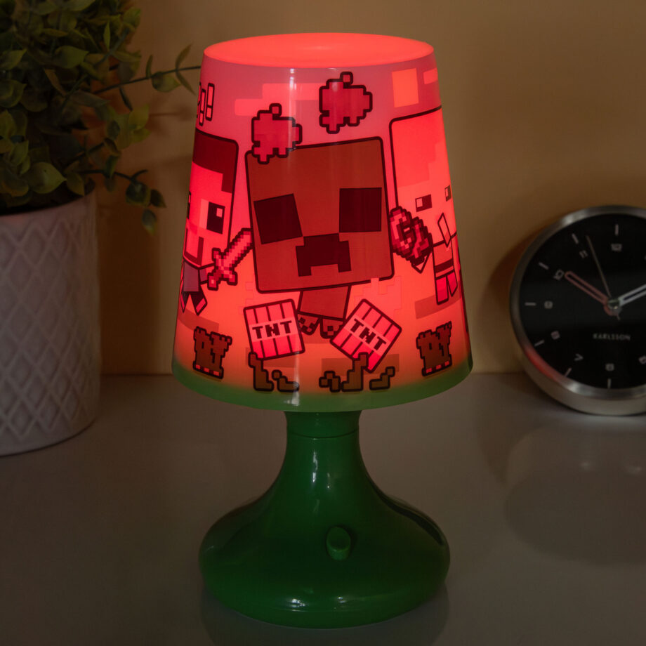 Minecraft USB schemerlamp
