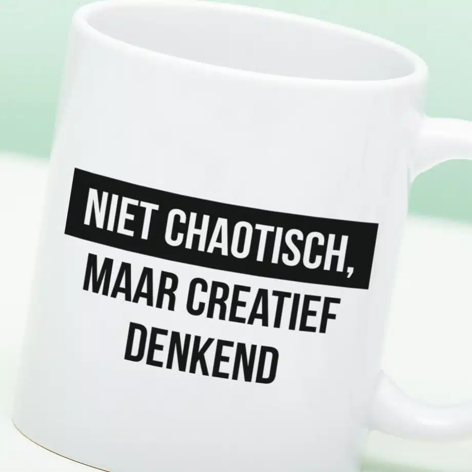 Mok Niet chaotisch, maar creatief denkend