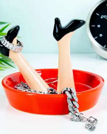Happy Legs sieradenschaaltje - Rood/pumps