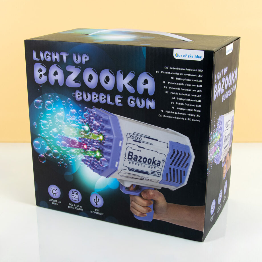 Bazooka bellenblaaspistool met ledverlichting