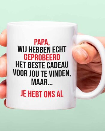 Mok Papa we hebben het geprobeerd