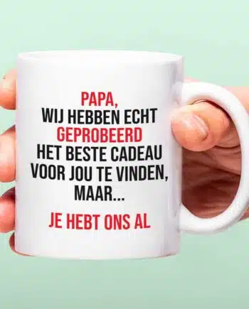 Mok Papa we hebben het geprobeerd
