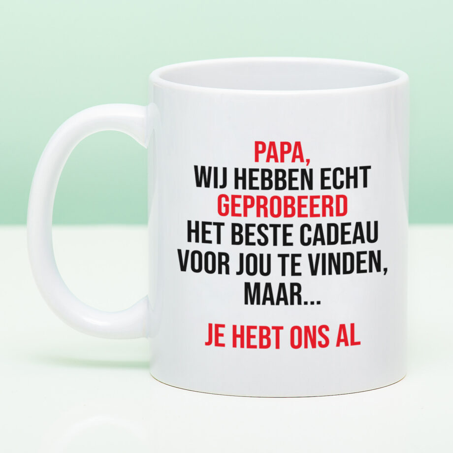 Mok Papa we hebben het geprobeerd