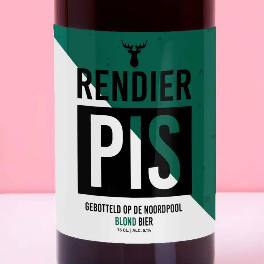 Bierfles Rendier pis (750 ml)