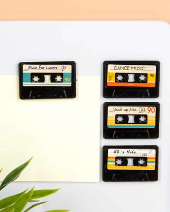Cassettebandje magneten (set van 4)