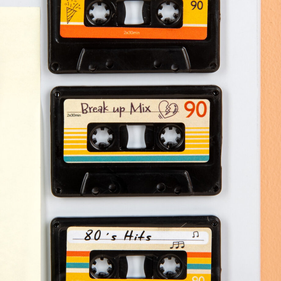 Cassettebandje magneten (set van 4)