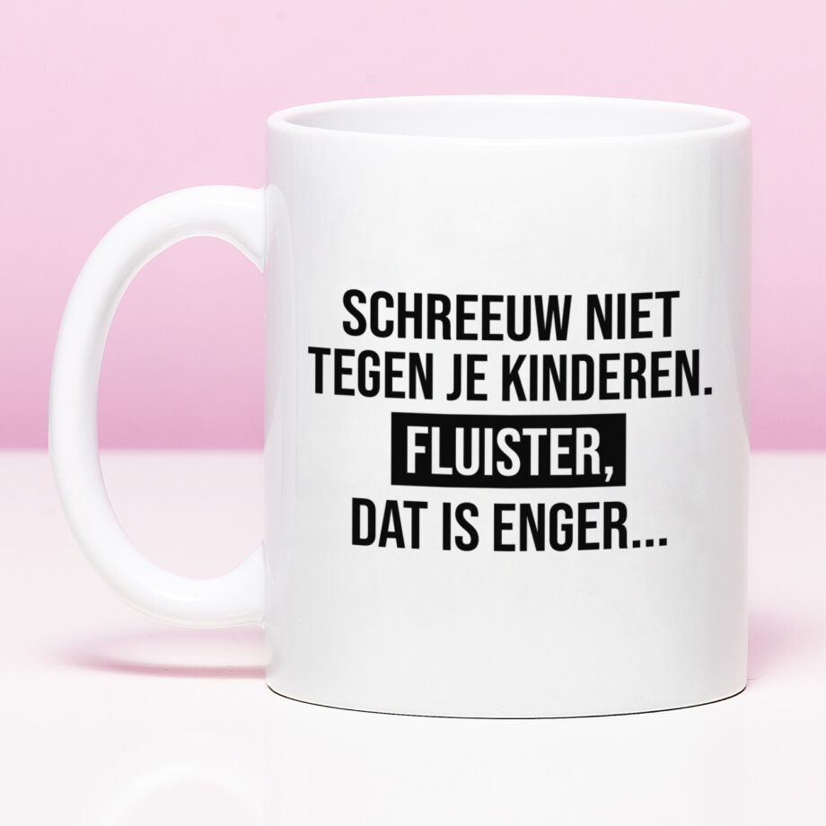 Mok Schreeuw niet tegen je kinderen