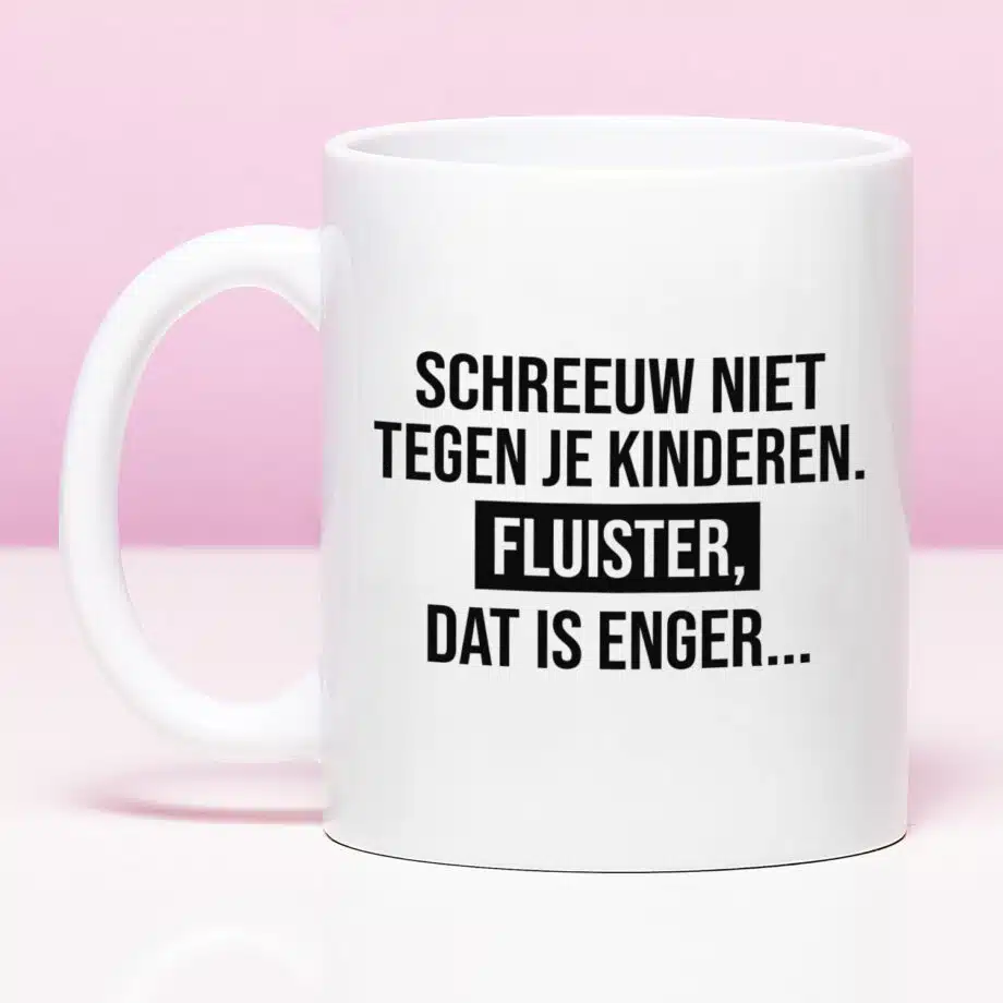 Mok Schreeuw niet tegen je kinderen